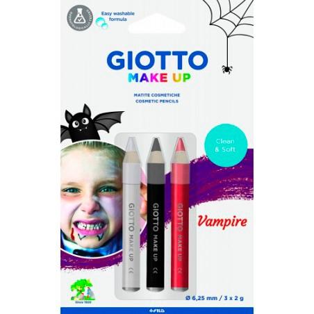 Giotto Set de Lápices Cosméticos Vampiro Unisex para Niños, Colores Surtidos Giotto Set de Lápices Cosméticos Vampiro Unisex para Niños, Colores Surtidos