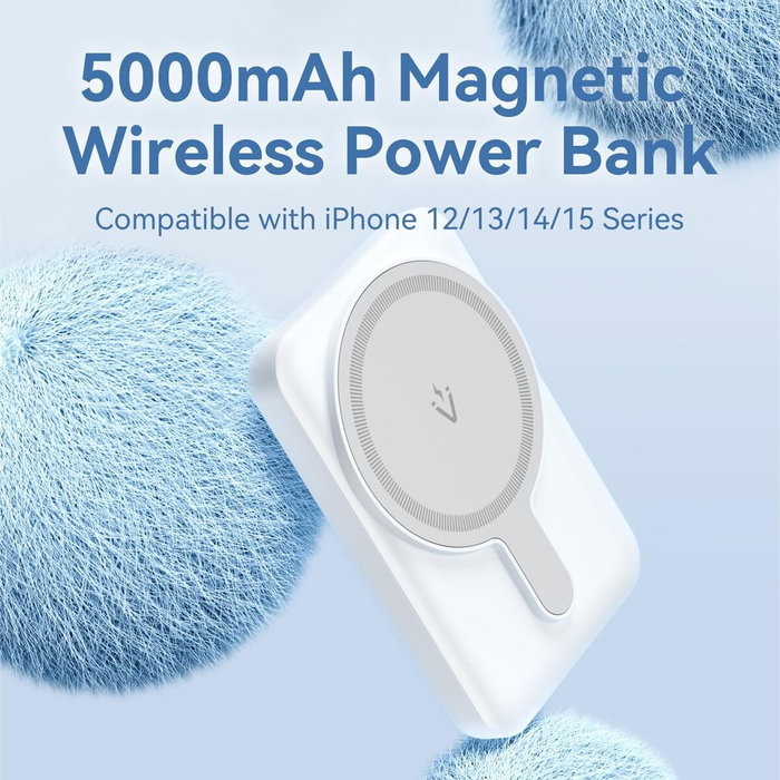 Vention Powerbank FHSB0 5000mAh 20W Inalámbrica Negra