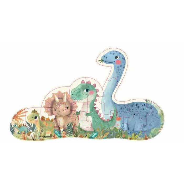 Apli Mi Primer Puzzle Progresivo Dinosaurios con 6 Fichas