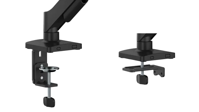 Iggual SPMP01-A Soporte de Monitor de Pinza Ajustable para Escritorio 17"-32", Negro - Gana Espacio en tu Mesa