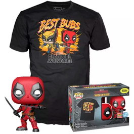 FUNKO Set figura POP & Tee Marvel Deadpool & Wolverine Talla M