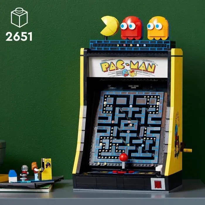 Lego 10323 Icons PAC-MAN Juego Arcade, Maqueta para Construir con Adultos, Máquina de Juego con Personajes
