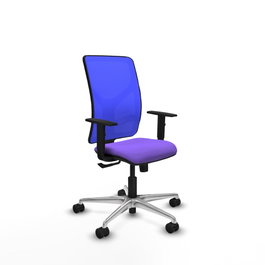 PIQUERAS Y CRESPO Silla de oficina Motilla con Mecanismo Sincro, Lila y Azul