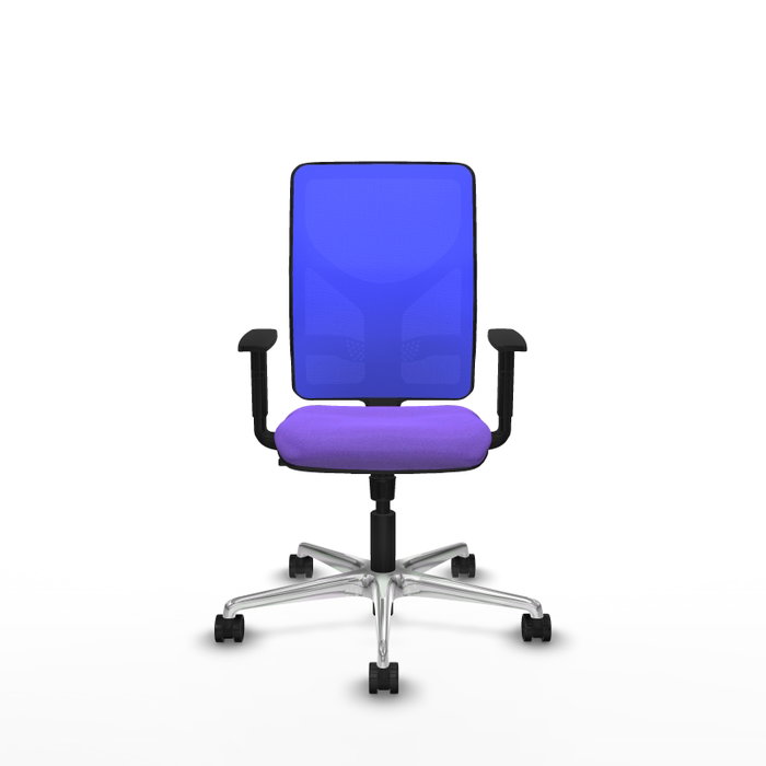 PIQUERAS Y CRESPO Silla de oficina Motilla con Mecanismo Sincro, Lila y Azul