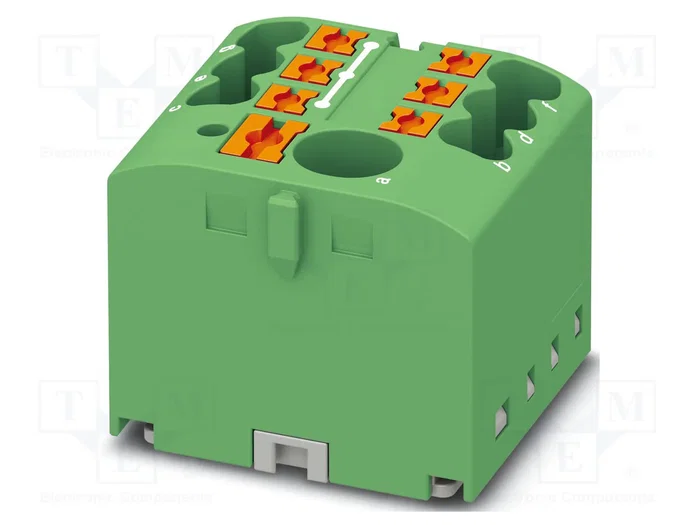 PHOENIX CONTACT PTFIX 6/6X2.5 GN Conector de carril verde PHOENIX CONTACT PTFIX 6/6X2.5 GN Conector de carril verde
