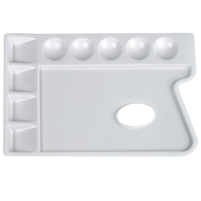 Talens Paleta de Plástico Rectangular 24x16cm con 9 Pocillos Talens Paleta de Plástico Rectangular 24x16cm con 9 Pocillos
