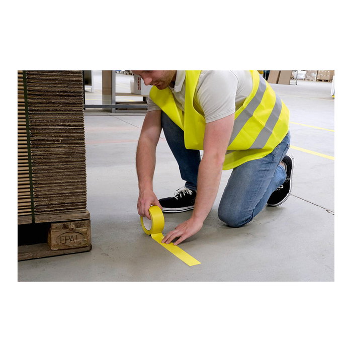 Durable Duraline Basic Cinta de marcado de suelo 50 mm x 33 m, amarillo y negro
