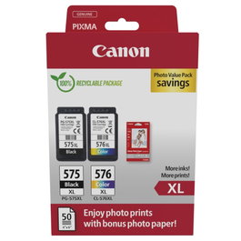 Canon Multipack de Cartuchos PG-575XL/CL-576XL con Papel Fotográfico