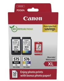 Canon PG-575XL + CL-576XL Multipack con Papel Fotográfico