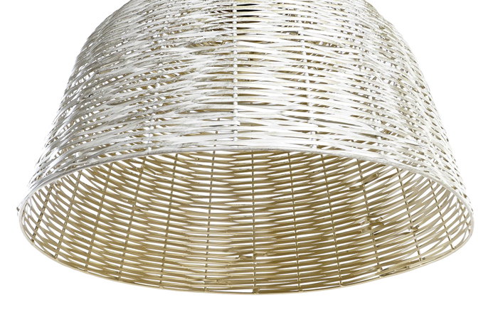 DKD Home Decor Lámpara de Techo de Hierro Blanco 51x51x38 cm DKD Home Decor Lámpara de Techo de Hierro Blanco 51x51x38 cm