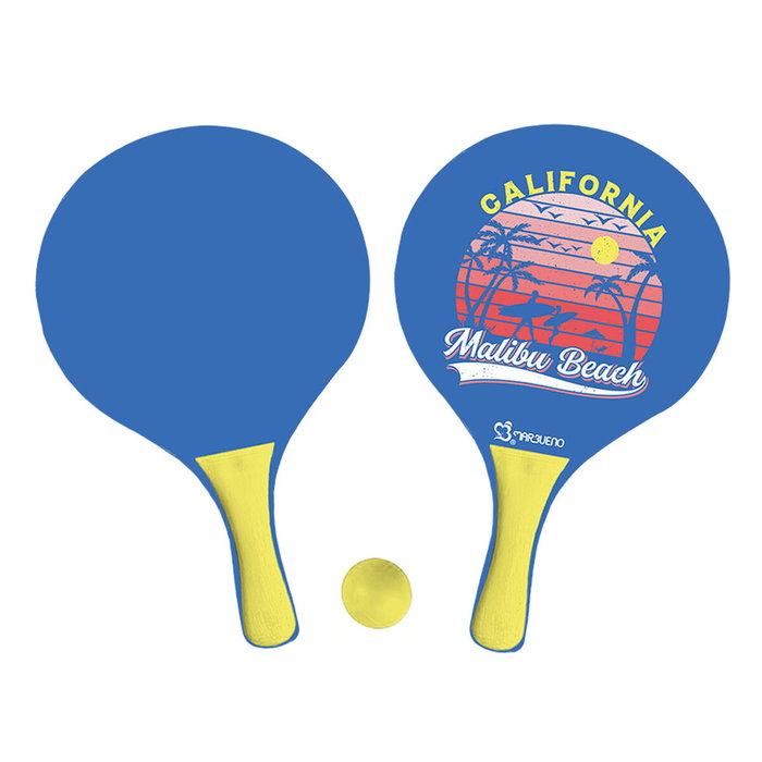 Marbueno Conjunto Palas Madera California Color Surtido 38x24x0,6 cm Jardin, Piscina y Playa MARBUENO SUMMER 10334