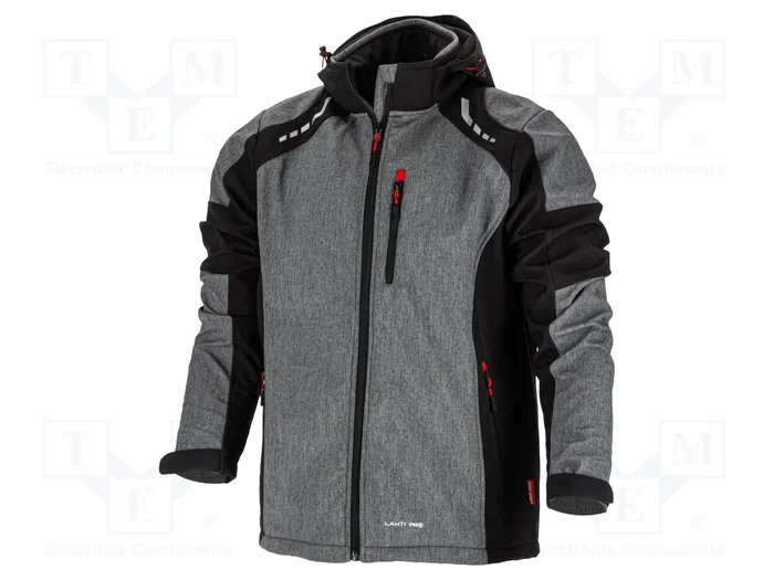 LAHTI PRO Blusa Softshell Gris-Negro Talla XL LAHTI PRO Blusa Softshell Gris-Negro Talla XL