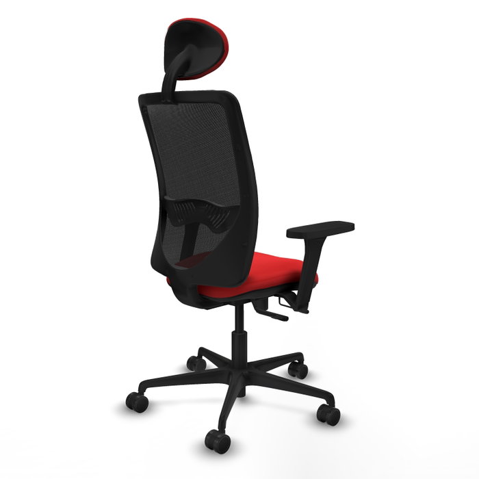 PIQUERAS Y CRESPO Silla de oficina Zulema con mecanismo Sincro/Traslack, Rojo y Negro PIQUERAS Y CRESPO Silla de oficina Zulema con mecanismo Sincro/Traslack, Rojo y Negro