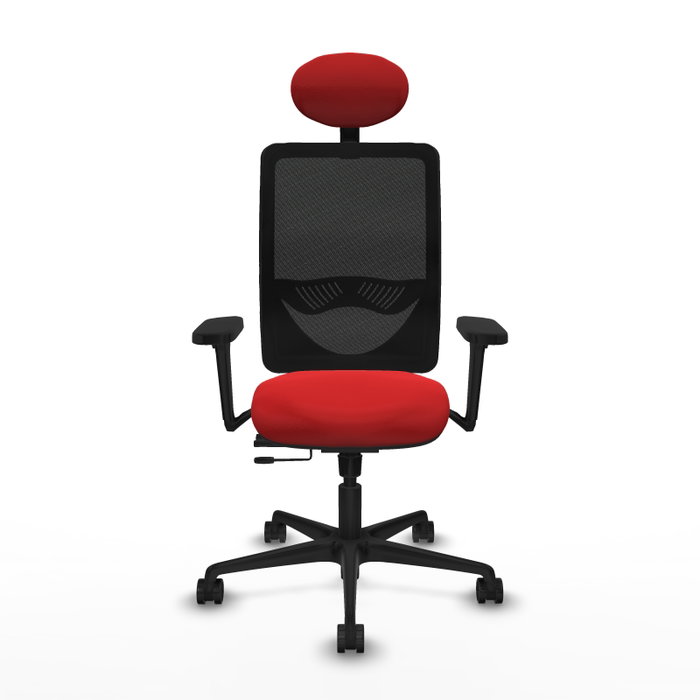 PIQUERAS Y CRESPO Silla de oficina Zulema con mecanismo Sincro/Traslack, Rojo y Negro PIQUERAS Y CRESPO Silla de oficina Zulema con mecanismo Sincro/Traslack, Rojo y Negro