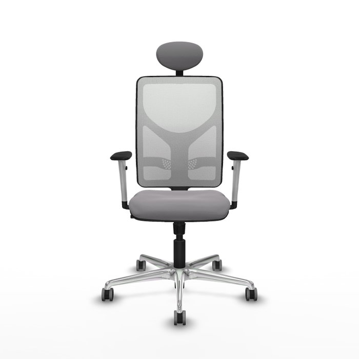 PIQUERAS Y CRESPO Silla de oficina Motilla Gris y Blanco PIQUERAS Y CRESPO Silla de oficina Motilla Gris y Blanco