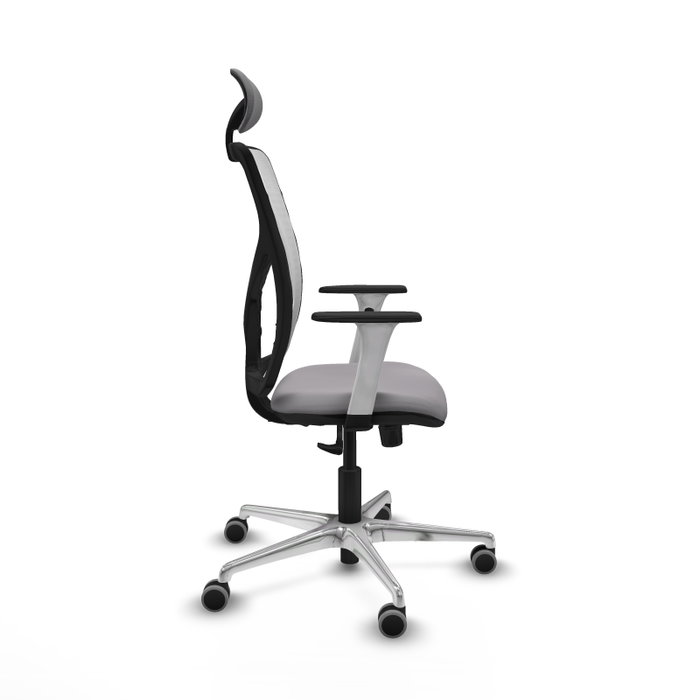 PIQUERAS Y CRESPO Silla de oficina Motilla Gris y Blanco PIQUERAS Y CRESPO Silla de oficina Motilla Gris y Blanco