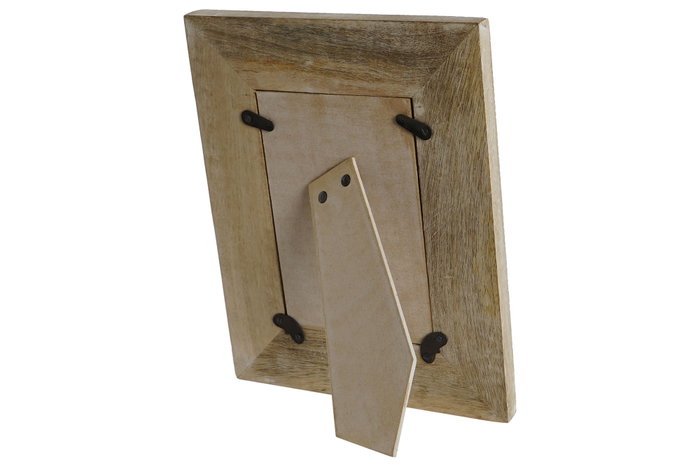 DKD Home Decor Marco de Fotos de Mango 10x15 Blanco Decape