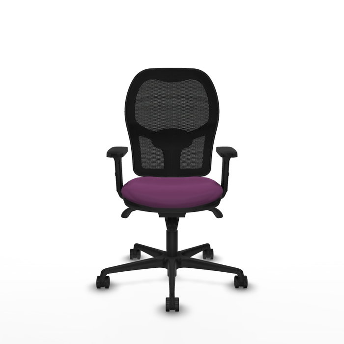 PIQUERAS Y CRESPO Silla de oficina Jorquera con mecanismo Sincro, Morado y Negro PIQUERAS Y CRESPO Silla de oficina Jorquera con mecanismo Sincro, Morado y Negro