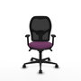 PIQUERAS Y CRESPO Silla de oficina Jorquera con mecanismo Sincro, Morado y Negro