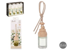 Acorde Ambientador de Coche Fragancia Jazmín 8 ml en Botella de Vidrio Verde (2.5 x 6 x 2.5 cm) (Set de 24)