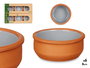 La Dehesa Set 6 Cazuelas Barro 8 cm Color Gris (Set de 10)