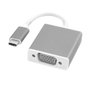 ROLINE 12033203 Adaptador USB-C a VGA 1080p Full HD 60Hz, USB 3.2 Gen 1, Cable 10 cm, Aluminio Plata