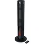 Domo Calefactor cerámico con efecto leña 2000 W Negro
