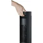 Domo Calefactor cerámico con efecto leña 2000 W Negro