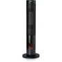 Domo Calefactor cerámico con efecto leña 2000 W Negro
