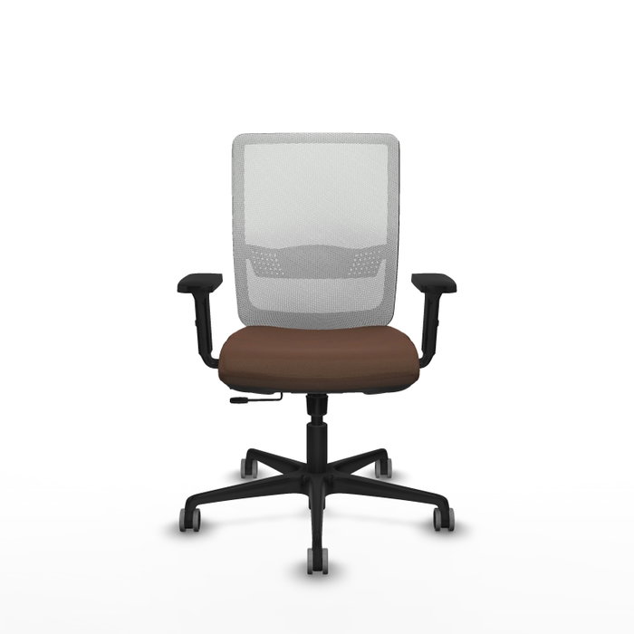 PIQUERAS Y CRESPO Silla de oficina Haches Marrón y Blanco PIQUERAS Y CRESPO Silla de oficina Haches Marrón y Blanco
