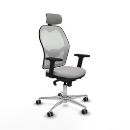 PIQUERAS Y CRESPO Silla de oficina Jorquera Gris claro y Blanco