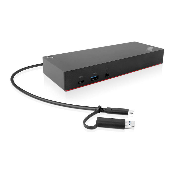 Lenovo ThinkPad Hybrid USB-C / USB-A Dock - Docking Station con 2 x HDMI y 2 x DisplayPort