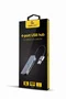 Gembird UHB-U3P1U2P3-01 Hub USB / Dock 4 Puertos, 1x USB 3.2 Gen 1 (5 Gbps) + 3x USB 2.0, Cable Integrado USB Tipo-C, Diseño Aluminio, Color Plata