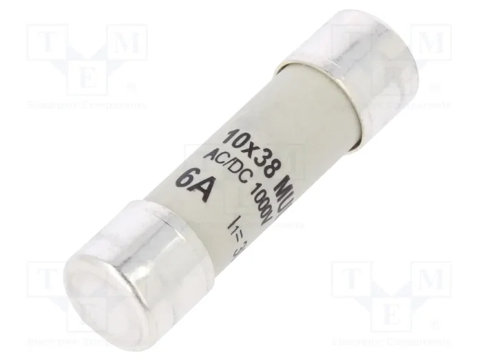 ESKA Fusible de Cartucho Cilíndrico 6A 1000VDC gR ESKA Fusible de Cartucho Cilíndrico 6A 1000VDC gR