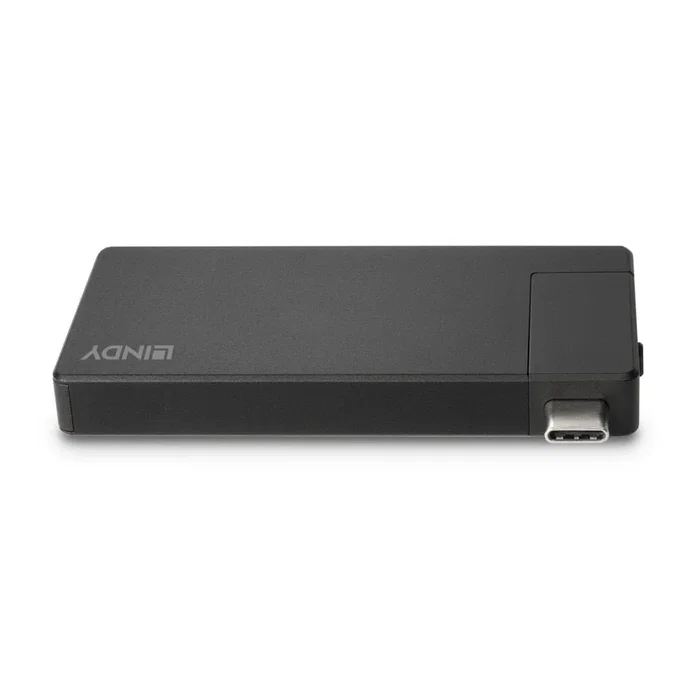 Lindy DST-Micro Estación de Acoplamiento USB-C con HDMI 4K y Carga 100W