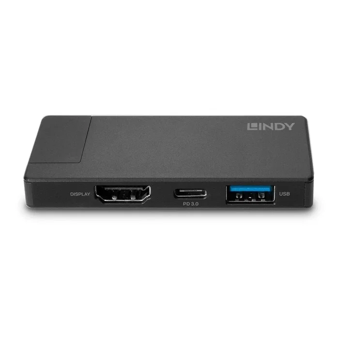 Lindy DST-Micro Estación de Acoplamiento USB-C con HDMI 4K y Carga 100W