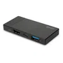 Lindy 43336 Base Portátil y Dock USB-C Negro con HDMI 4K@60Hz, 1x USB-A 3.2, Power Delivery 60W