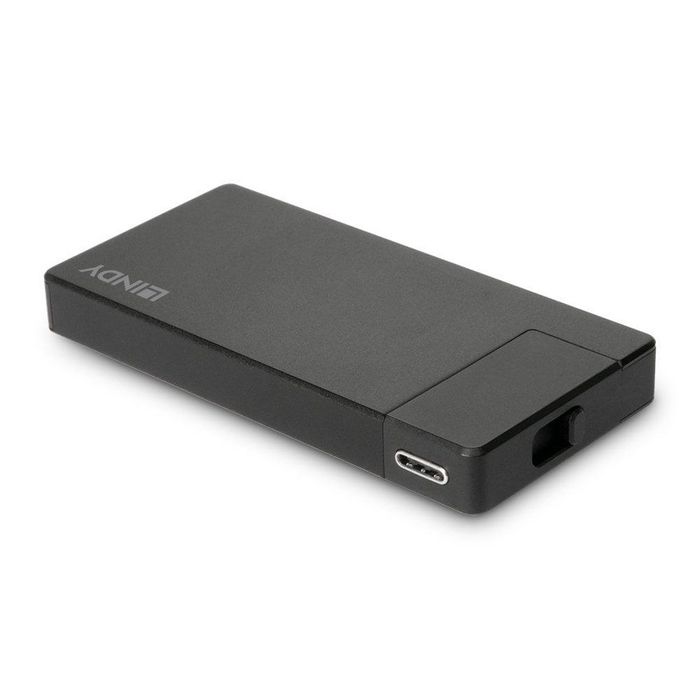 Lindy DST-Micro Micro Docking Station USB-C con HDMI 4K y Carga Rápida