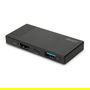 LINDY DST-Micro USB Typ C 4K Micro Dockingstation 43336 - Alámbrico, USB 3.2 Gen 1, USB-C, 60W PD, HDMI, 3840x2160, Negro, Aluminio