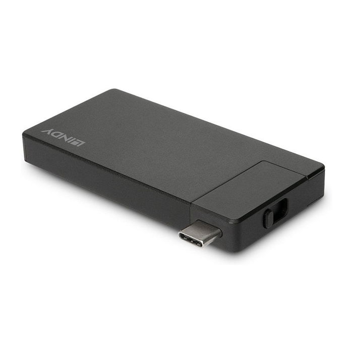 LINDY DST-Micro USB Typ C 4K Micro Dockingstation 43336 - Alámbrico, USB 3.2 Gen 1, USB-C, 60W PD, HDMI, 3840x2160, Negro, Aluminio LINDY DST-Micro USB Typ C 4K Micro Dockingstation 43336 - Alámbrico, USB 3.2 Gen 1, USB-C, 60W PD, HDMI, 3840x2160, Negro, Aluminio