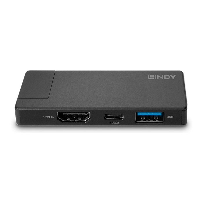 LINDY DST-Micro USB Typ C 4K Micro Dockingstation 43336 - Alámbrico, USB 3.2 Gen 1, USB-C, 60W PD, HDMI, 3840x2160, Negro, Aluminio LINDY DST-Micro USB Typ C 4K Micro Dockingstation 43336 - Alámbrico, USB 3.2 Gen 1, USB-C, 60W PD, HDMI, 3840x2160, Negro, Aluminio