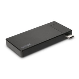 Lindy DST-Micro Micro Docking Station USB-C con HDMI 4K y Carga Rápida