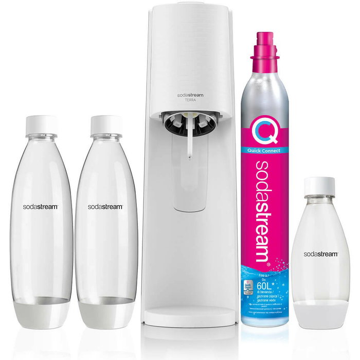 SodaStream Terra White Value Pack con 3 botellas