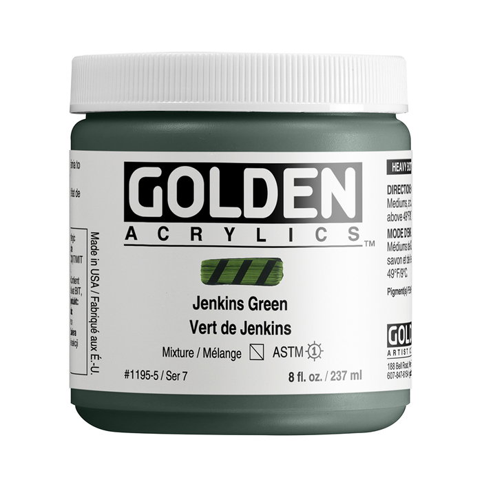Golden Heavy Body Colores Acrílicos Jenkins Verde 237 ml Golden Heavy Body Colores Acrílicos Jenkins Verde 237 ml