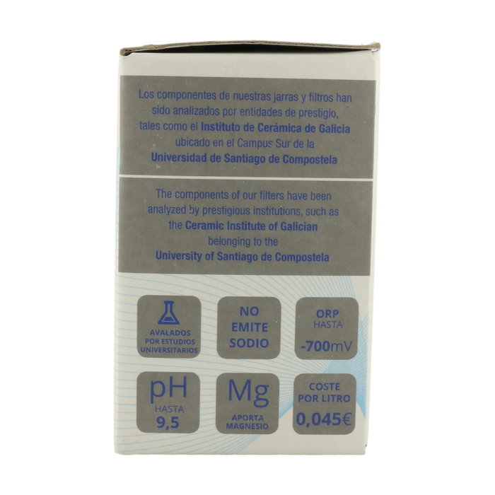 Alkanatur Pack de 3 Filtros de Agua Blanco