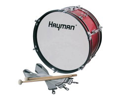 Bombo Marcha para Niños Hayman 18 X7Pg Rojo