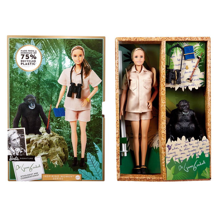 Muñeca Barbie Signature Jane Goodall Hcb82 Mattel Muñeca Barbie Signature Jane Goodall Hcb82 Mattel