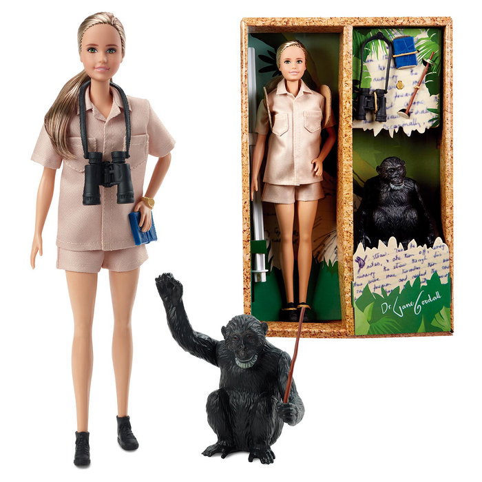 Muñeca Barbie Signature Jane Goodall Hcb82 Mattel Muñeca Barbie Signature Jane Goodall Hcb82 Mattel
