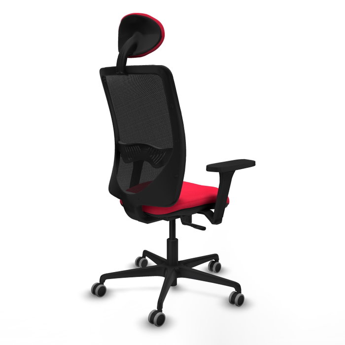 PIQUERAS Y CRESPO Silla de oficina Zulema con mecanismo Sincro, Rojo y Negro PIQUERAS Y CRESPO Silla de oficina Zulema con mecanismo Sincro, Rojo y Negro