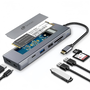 Leotec Docking Station 8 en 1 LEDS07 con ranura M.2 y carga PD 100W